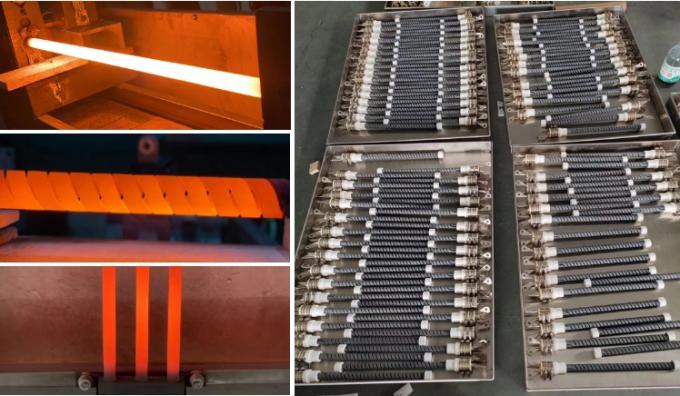 1625°C Double Spiral SGR Type Sic Heating Element For Various Furnaces 1