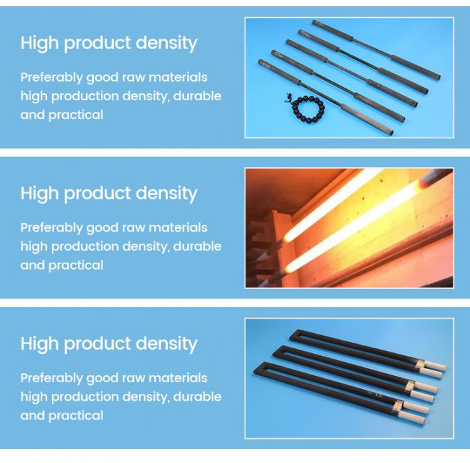 Max.1600°C Industrial Electric Heating Element Silicon Carbide Sic Heater For Furnace Kiln 5