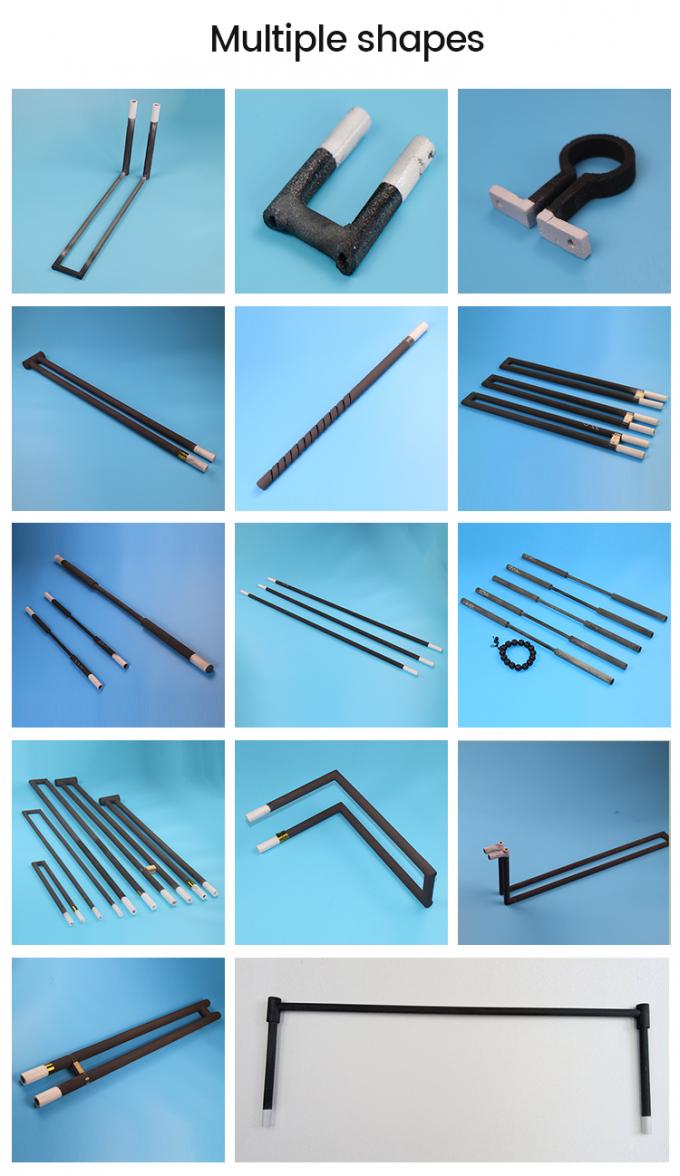 Max.1600°C Industrial Electric Heating Element Silicon Carbide Sic Heater For Furnace Kiln 6