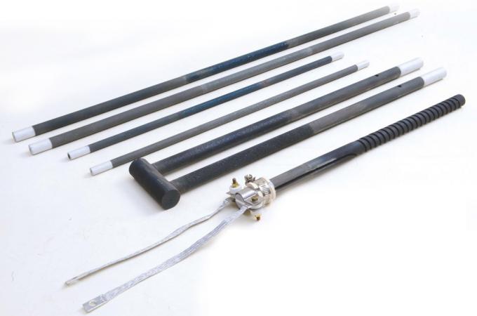 سخان مقاومة كربيد السيليكون (SiC) عالي الحرارة 1550 درجة مئوية لمعالجة الأدوات والتروس والقوالب والعمود والأسرة المميعة حرارياً 0