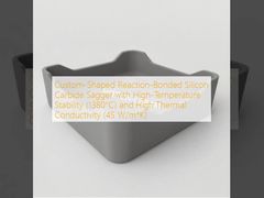 Custom-Shaped Reaction-Bonded Silicon Carbide Sagger with High-Temperature Stability (1380°C) and High Thermal Conductivity (45 W/m*K)