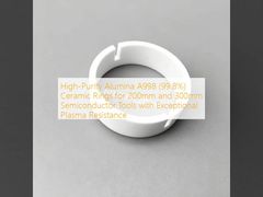High-Purity Alumina A998 (99.8%) Ceramic Rings for 200mm and 300mm Semiconductor Tools with Exceptional Plasma Resistance